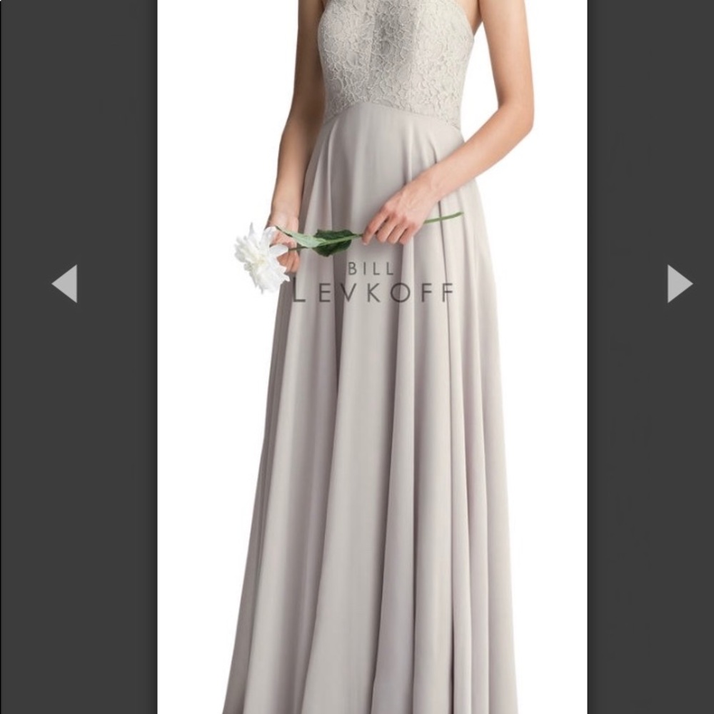 BILL LEVKOFF Gown in size 0 Desert Gray